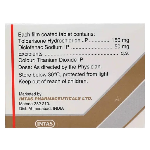 tolperitas d tablet 10's